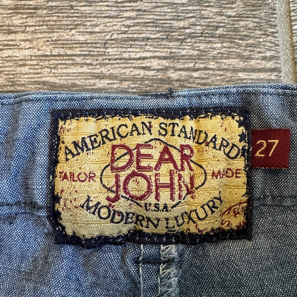 Dear John Blue Straight Leg Pants. Size 27 - Picture 5 of 10